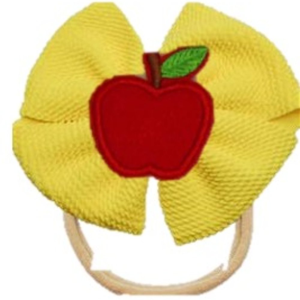 First day School Graduation Birthday Headband Apple outfit Bow snow white